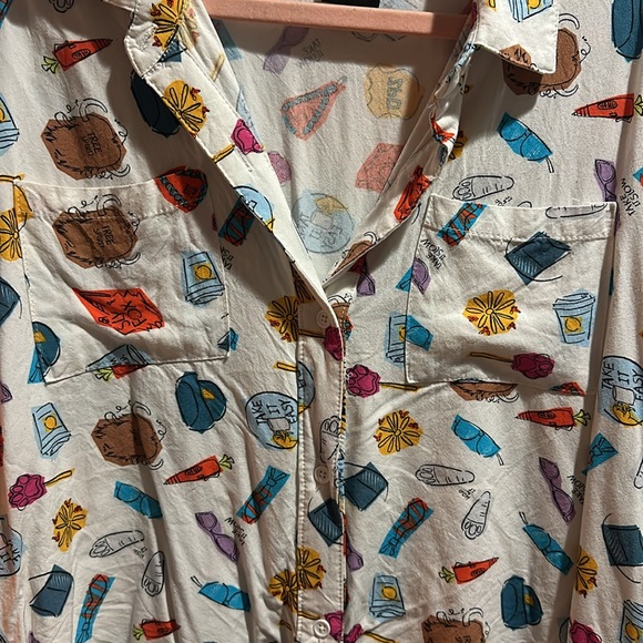 Disney Zootpia Button Down Crop - Picture 2 of 5
